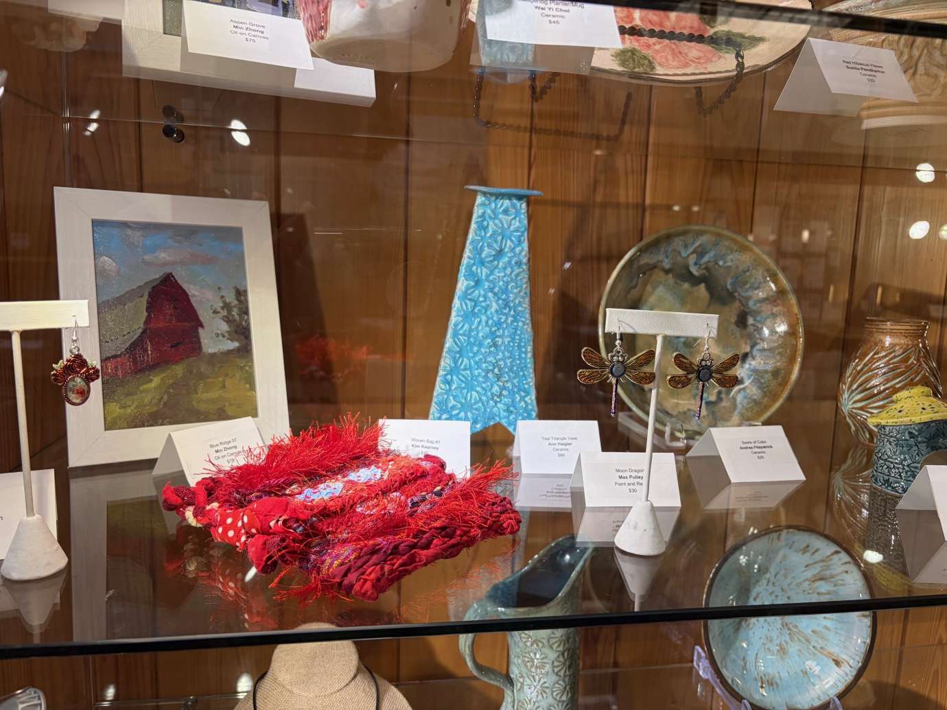 3D Artwork in a display case 