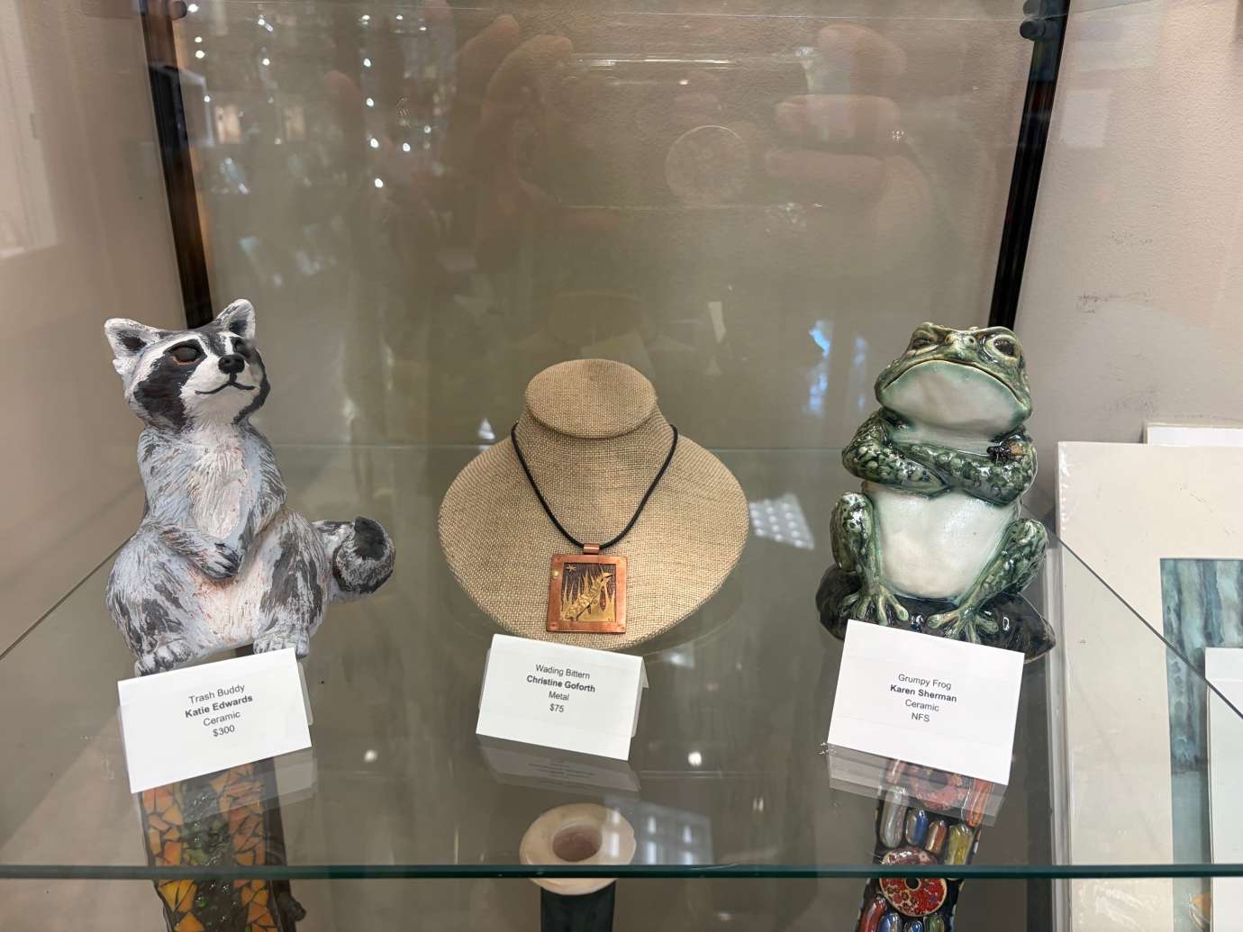 3D Artwork in a display case 