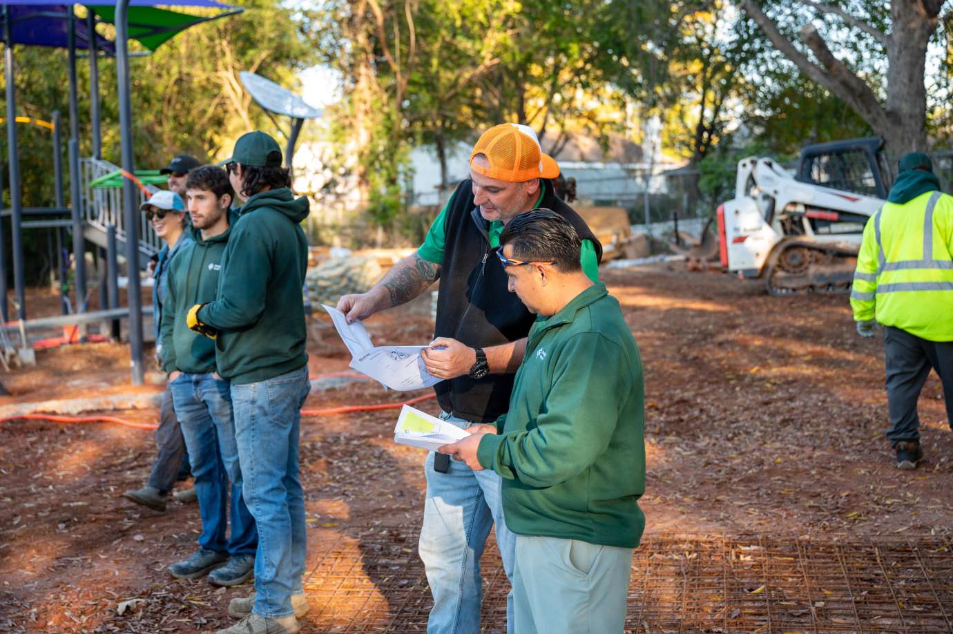 RPD and Raleigh Parks staff at Caraleigh Park kickoff event