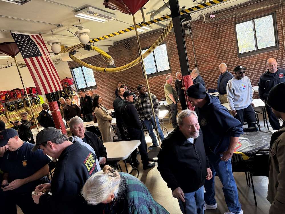 active and retired Raleigh firefighters showed up to celebrate the station before it closes in early 2026