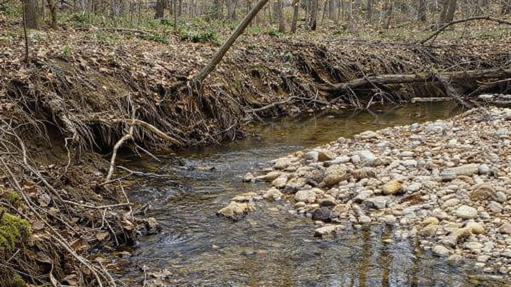 Old English Court Stream Erosion