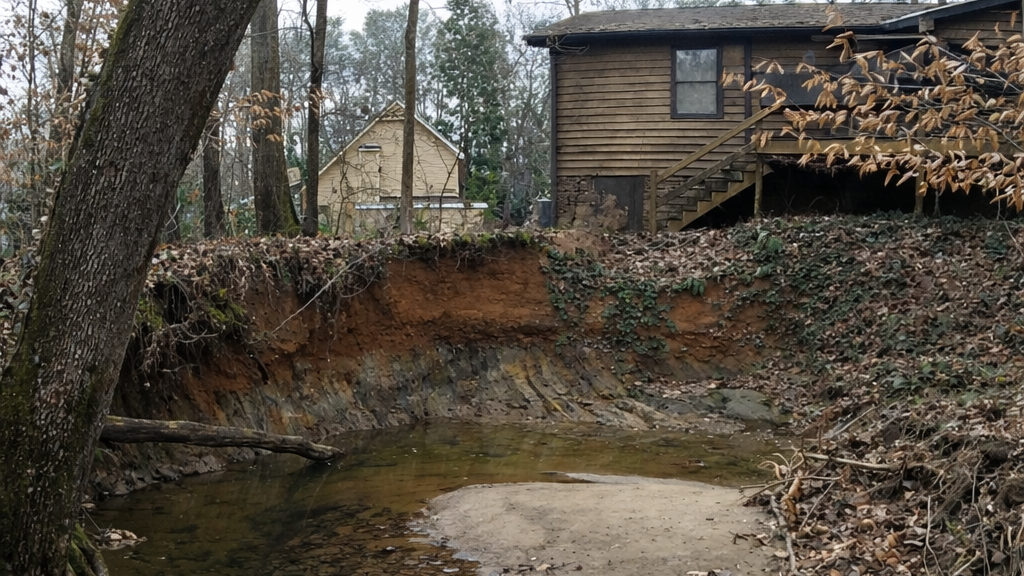 Old English Court Stream Erosion