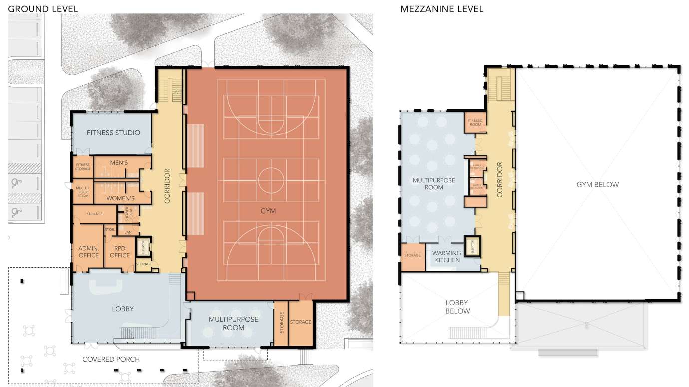 a rendering of the future Tarboro Road park floor plan