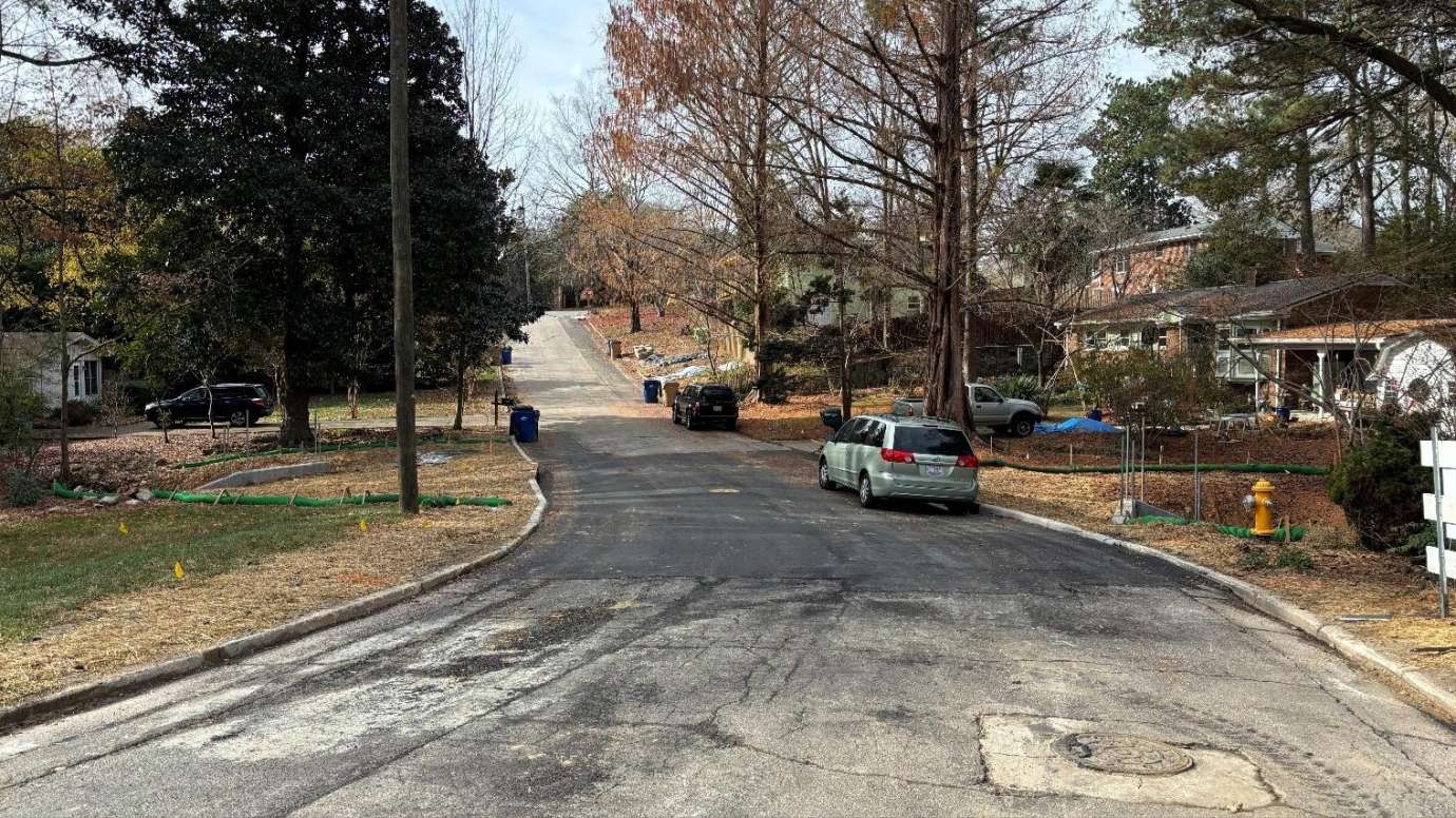 Dunbar Road Repaved Road.