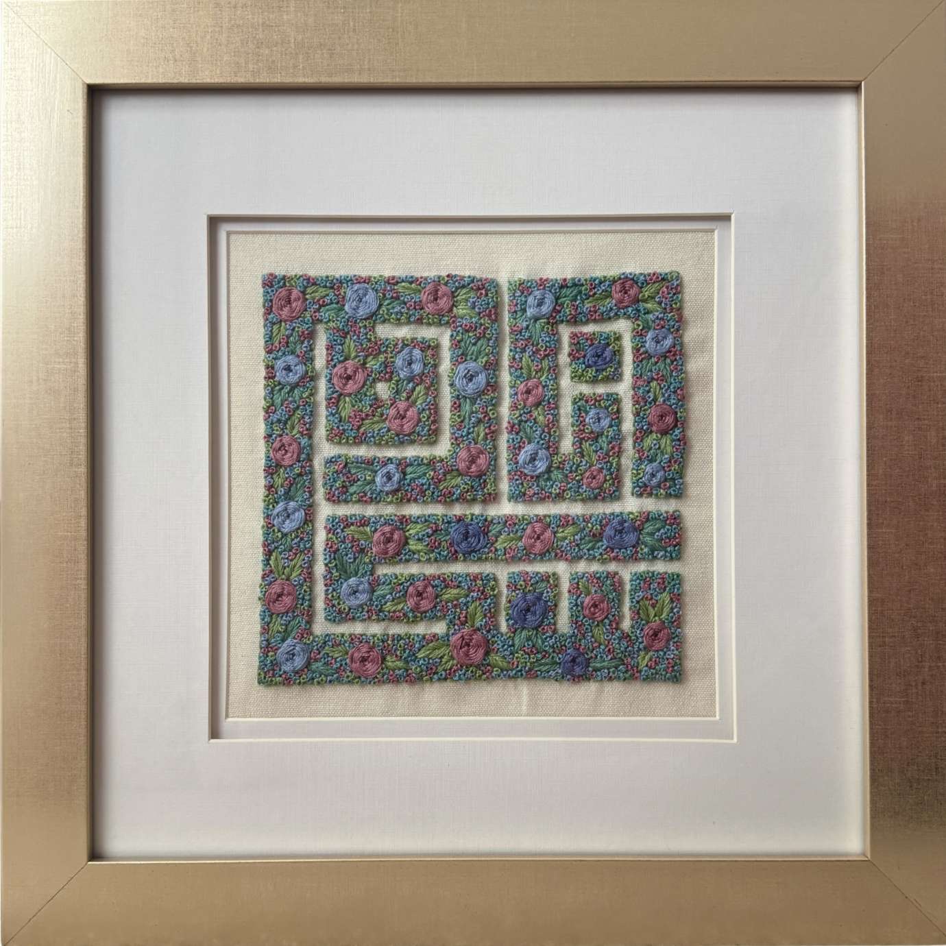 Hand embroidered linen