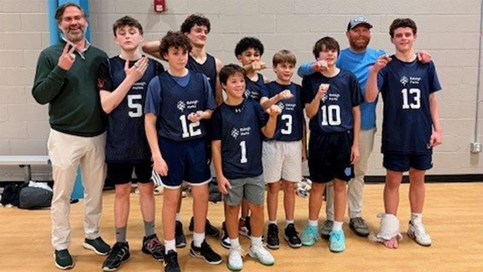 Laker team of boys basketball that are the champions