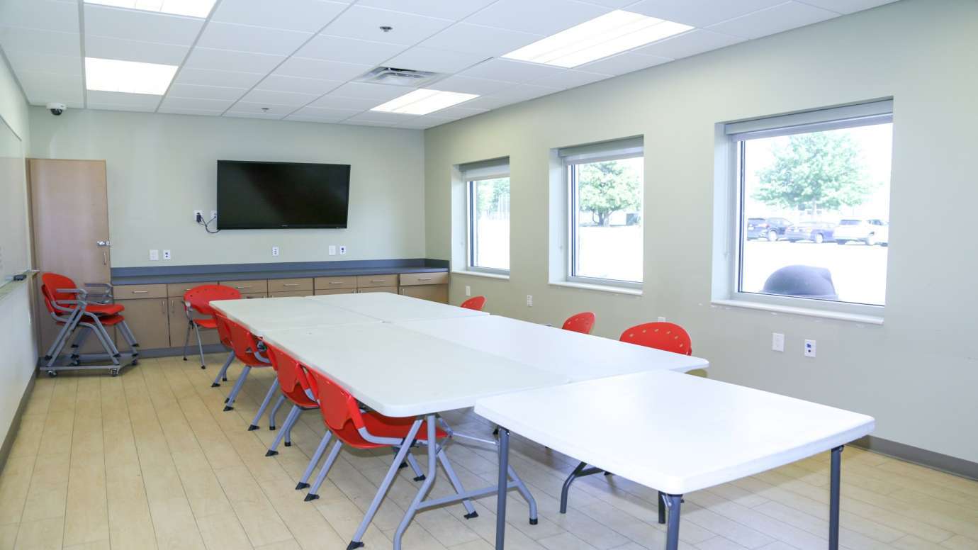 An image of the "classroom" at the Anne Gorden Center for Active Adults