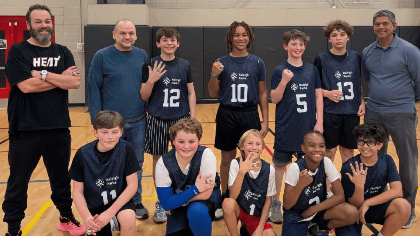 Heat Little Boy Basketball Champs