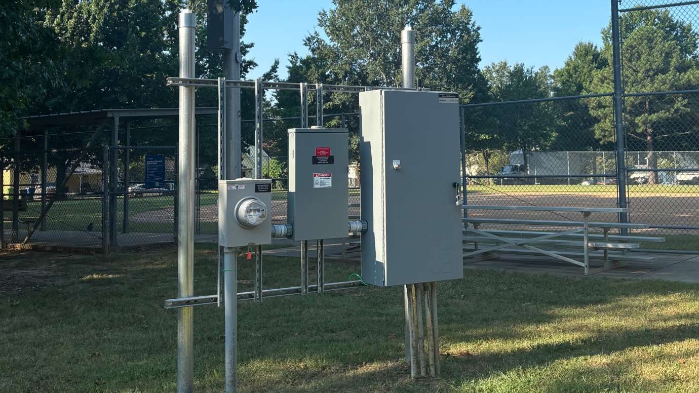 outdoor electric boxes for field lights