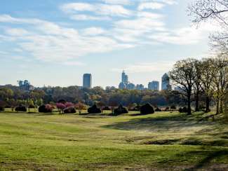 Dix Park with downtown view