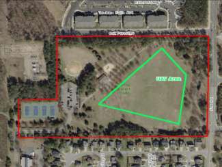 Map of Spring Forest Road Park drone area