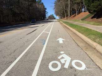 buffered bike lane