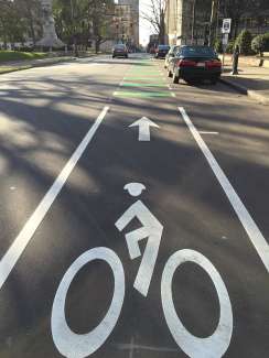 green bike lane
