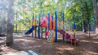 A second playground for kids ages 5 to 12 at Cedar Hills Park 