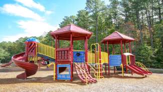 Playground for ages 2 to 5 at Honeycutt Park