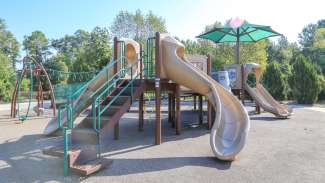 A second large playground for older children at marsh creek park