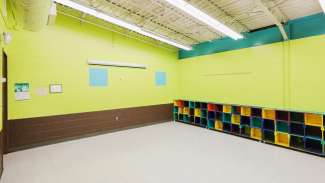 A smaller open space meeting room at Tarboro Road 