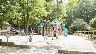 Kids playground wide lake wheeler parks
