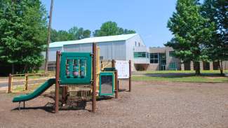 One of two playgrounds for younger children 