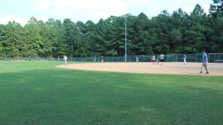 A large youth baseball field 