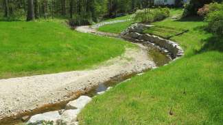 Repaired stream on Petworth Court