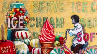 Artwork by Stacy Crabill, "Soft Serve"