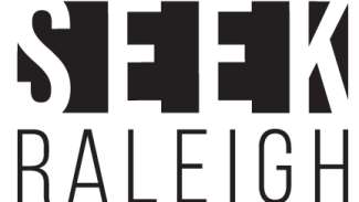 SEEK Raleigh 2020 logo, the words SEEK RALEIGH in black and white