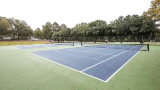 Two outdoor tennis courts at Williams Park 