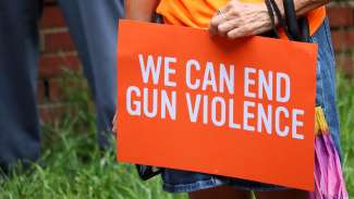 Sign that says We Can End Gun Violence