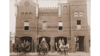 Central Fire Station on West Morgan Street in 1900.