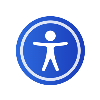 UserWay logo to identify tool for accessibility