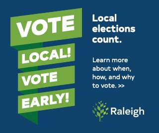 Graphic that says to vote local! vote early! local elections count. Learn more about when, how, and why vote.