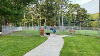 a dog park at Robert's park