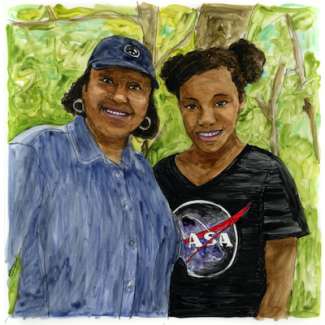 Artist rendering of Lina and Sonja Edwards