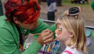 face painting during holidays