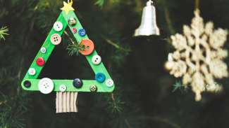 a holiday tree crafted ornament