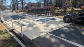 New Broughton crosswalk