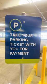 Parking sign
