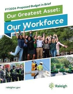 fy26 budget cover with images of staff 