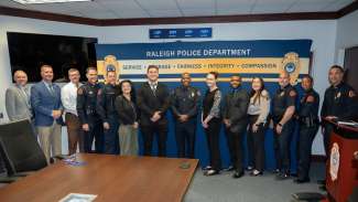 Photo of Raleigh Police Department interns