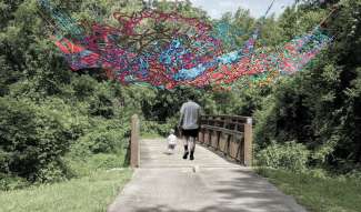 Graphic rendering of art piece titled Air Chyrsallis