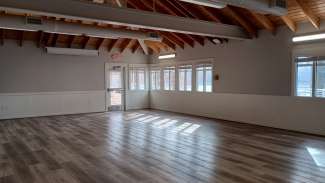 One of the large, open conference rooms available for rent at Lake Wheeler 