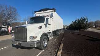 City of Raleigh mulch truck