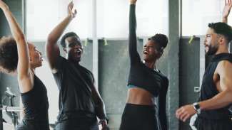 Group of people working out