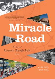 the cover of an orange book titled Miracle Road
