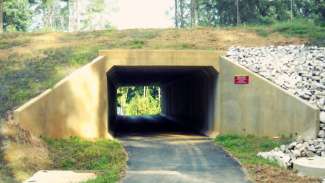 Pedestrian tunnel entrance