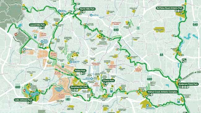 Greenway Trail Map Raleighnc gov - Greenway Map 