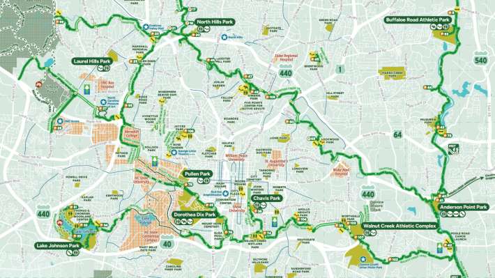 Greenway Trail Map Raleighnc gov - Greenway Map 